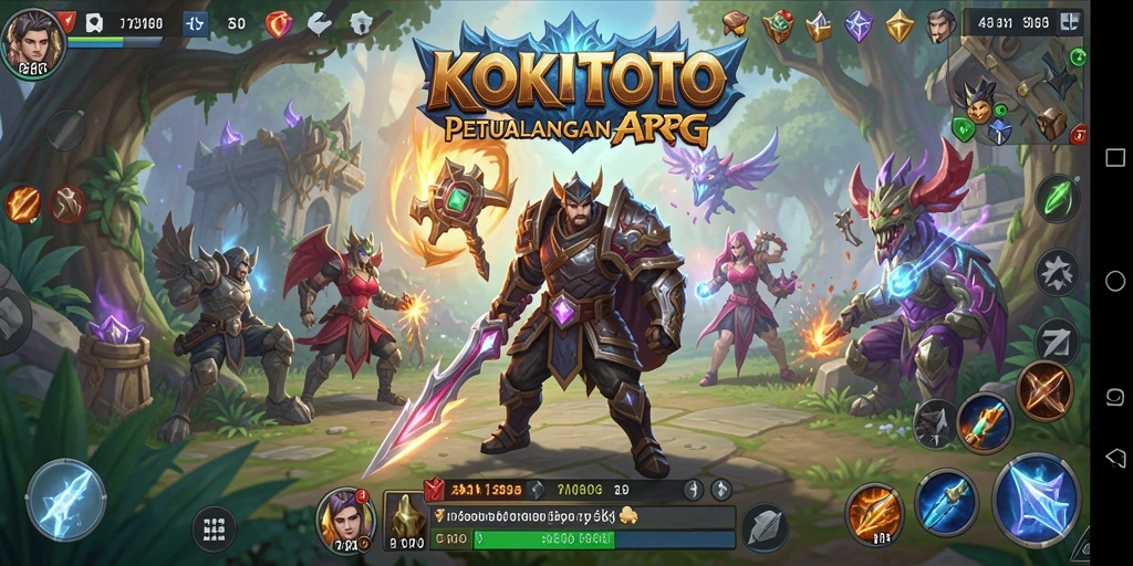 Tangkapan layar KOKITOTO menampilkan aksi seru dalam gameplay ARPG.