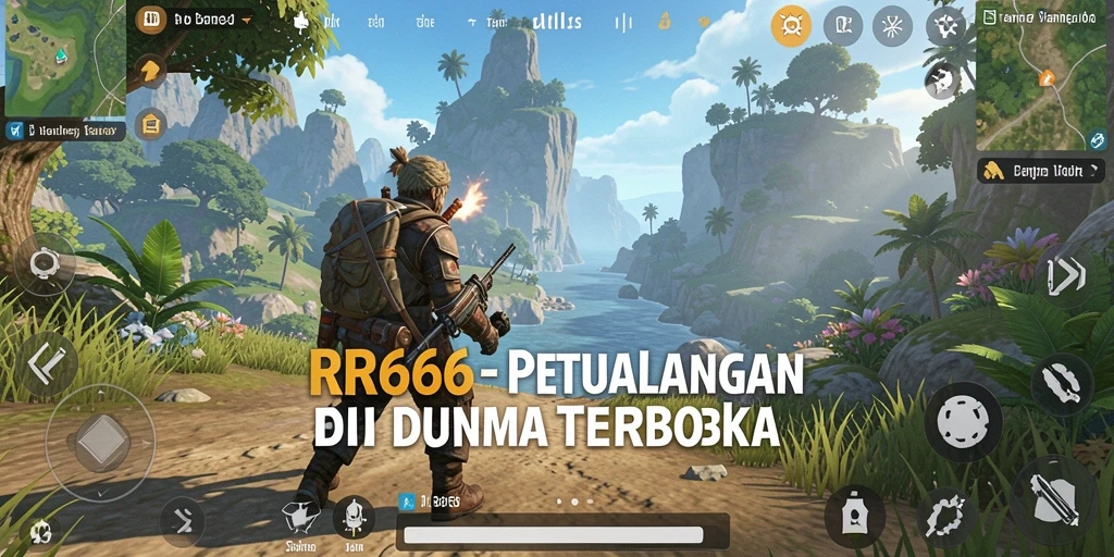 Gameplay RR666 yang menampilkan petualangan di dunia terbuka yang menyenangkan.