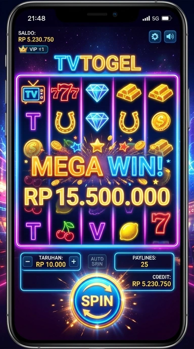 Tampilan antarmuka tvtogel yang user-friendly.